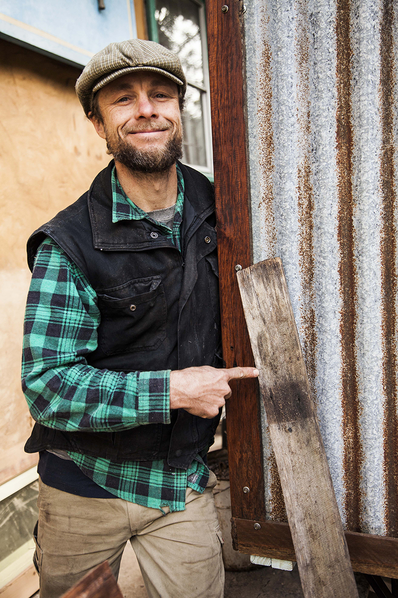 The Upcyclist building with recycled fence palings