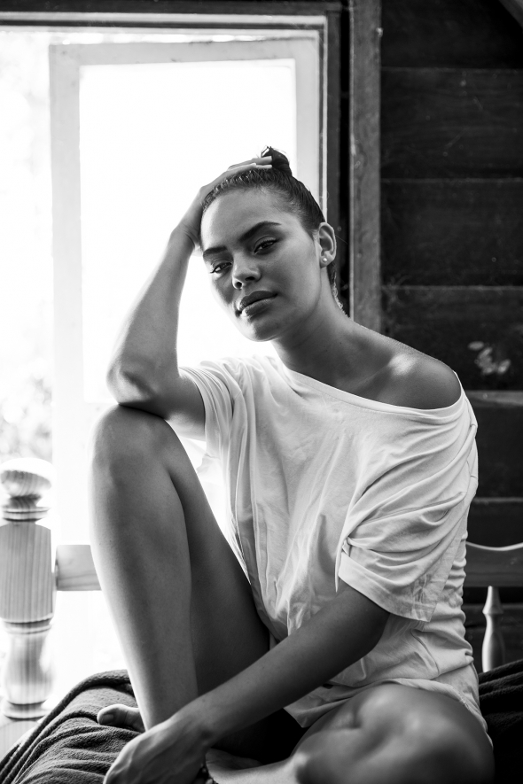 Lala Bayle, Aboriginal model and poet. Copyright by Alicia Fox 