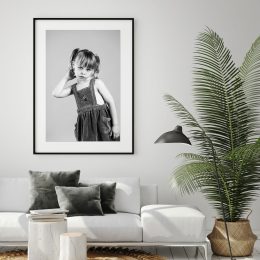 photograph print of a young girl by crescent head photo studio