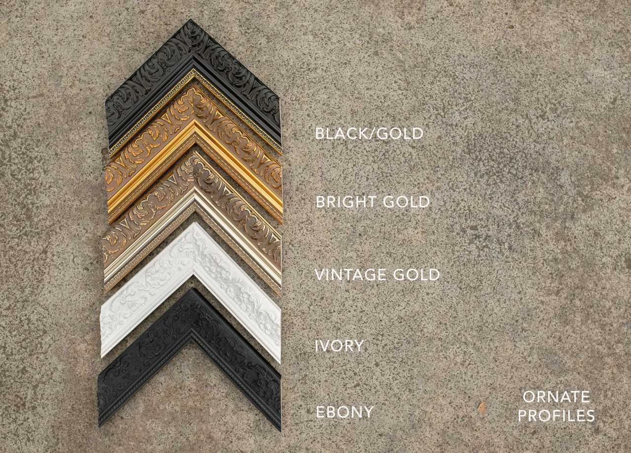 Framing options for photographic wall art at Crescent Head Photo Studio